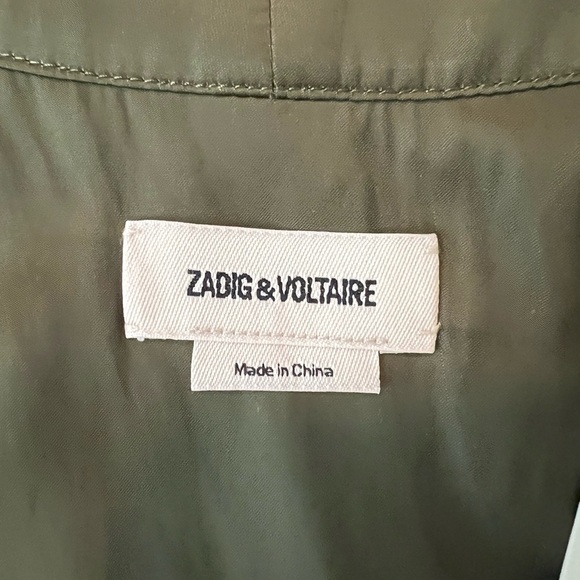Zadig & Voltaire | Lightweight Satin Wrap Skirt Ralia Midi Dress Bronze | S - Picture 13 of 16